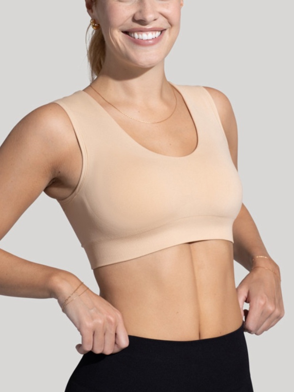 Tommie Copper Back support bra Seamless- XXL Nude
